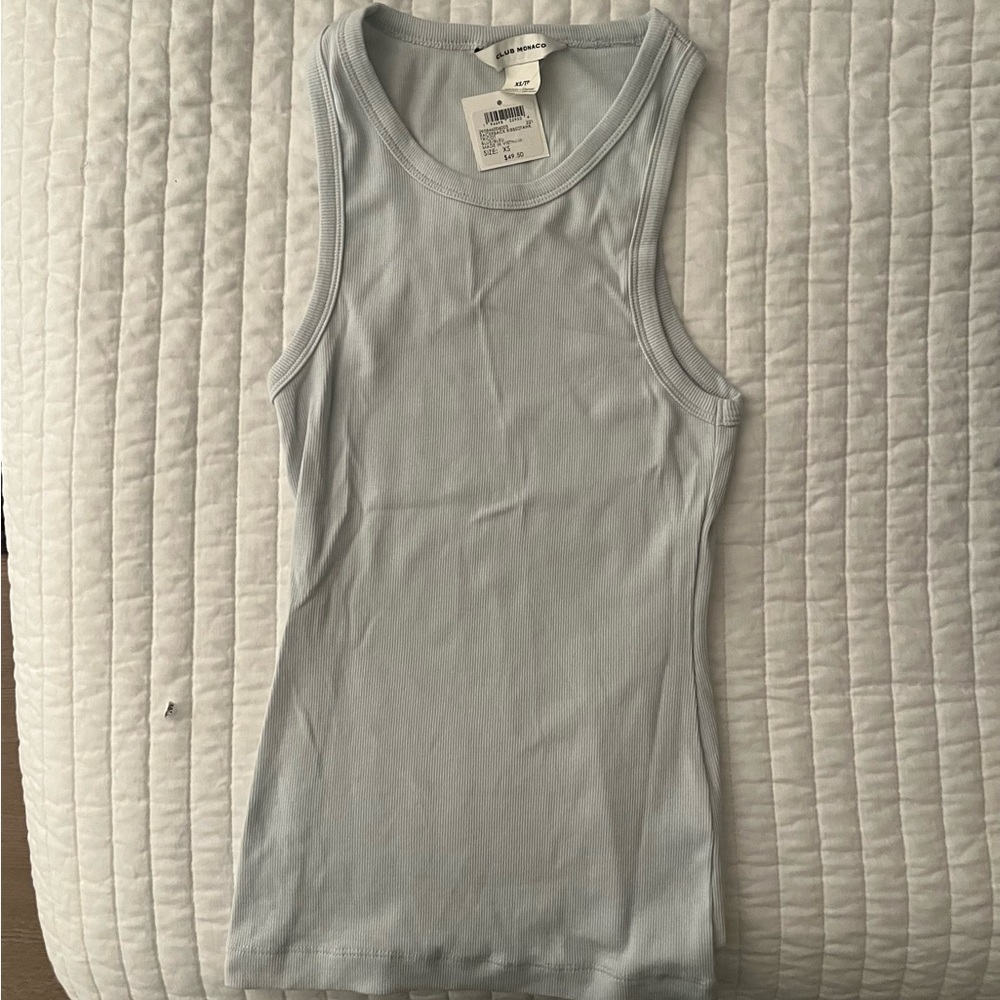 Club Monaco Racerback Ribbed Tank
